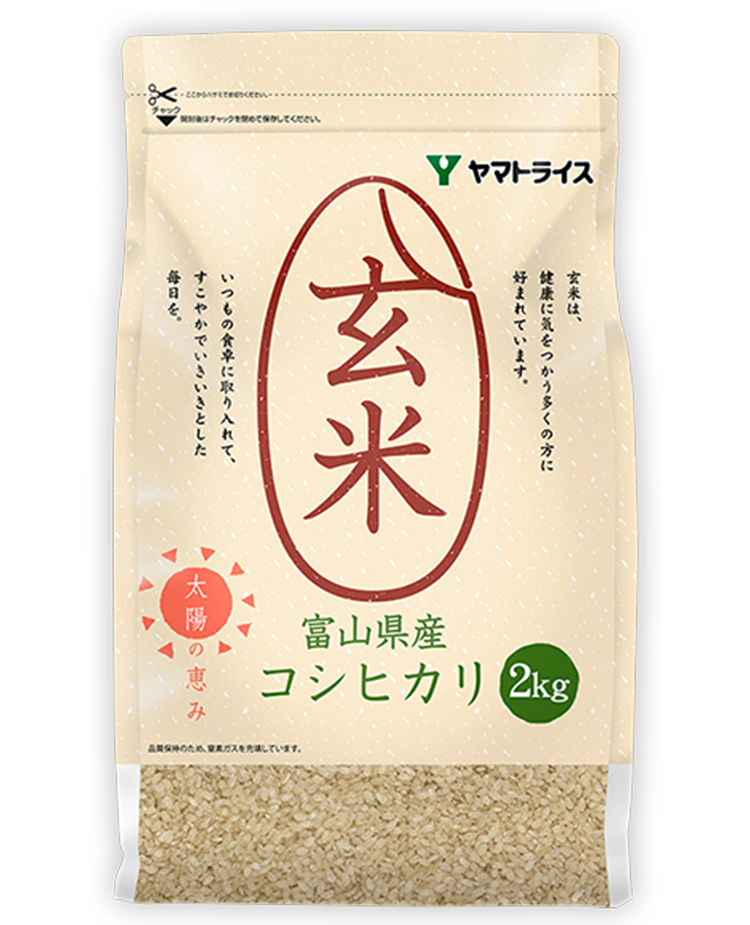 富山県産コシヒカリ玄米