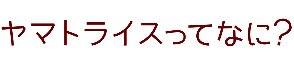 ヤマトライスってなに？