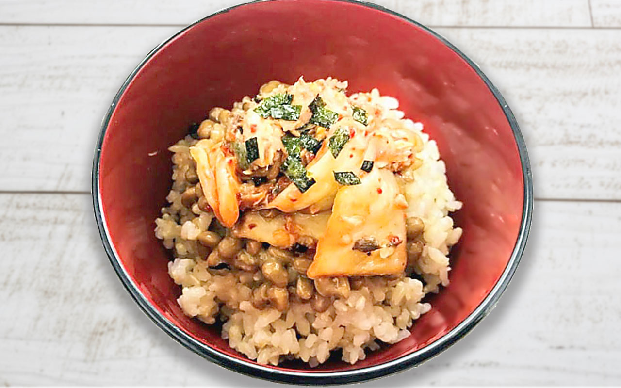 腸活玄米丼