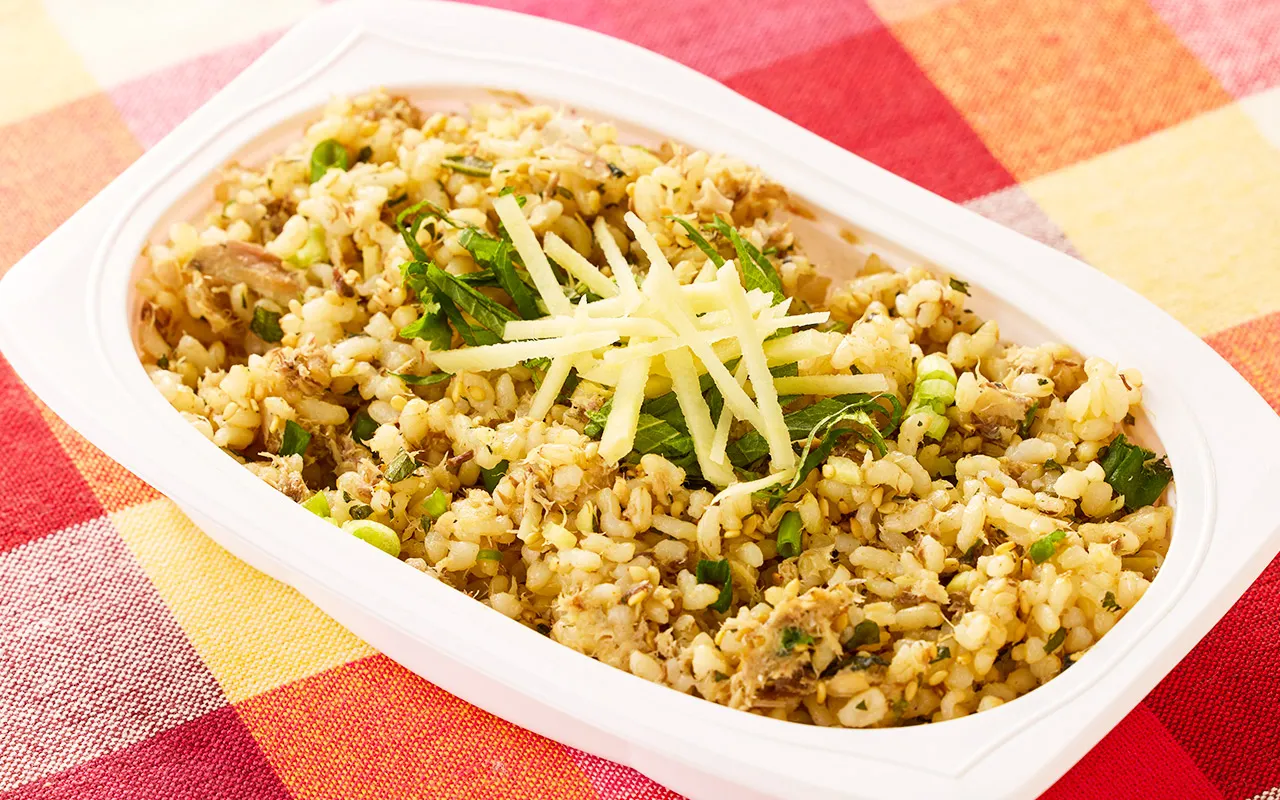 DHAサバ缶玄米ごはん